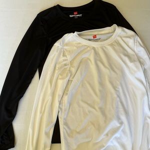 2 Activewear Long Sleeve Tee Shirts